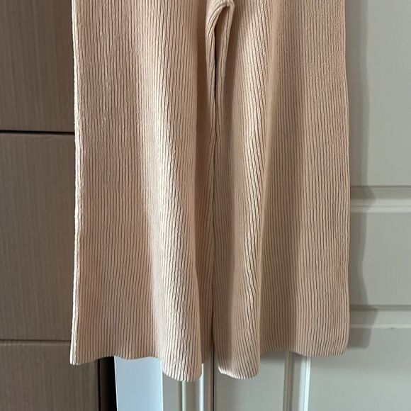 NEW Alc martell high waist crop knit flare womens pants desert rose - Picture 8 of 15